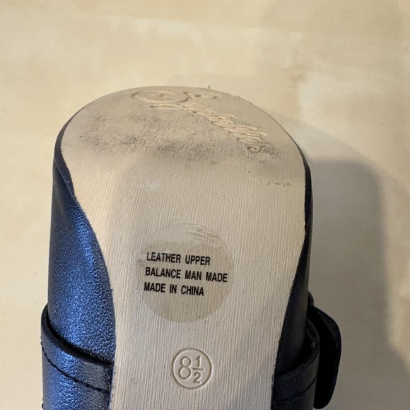 Seychelles Shoes Womens Size 8.5 Black Leather Buckle Heels Zip Bootie Retro - Picture 7 of 7